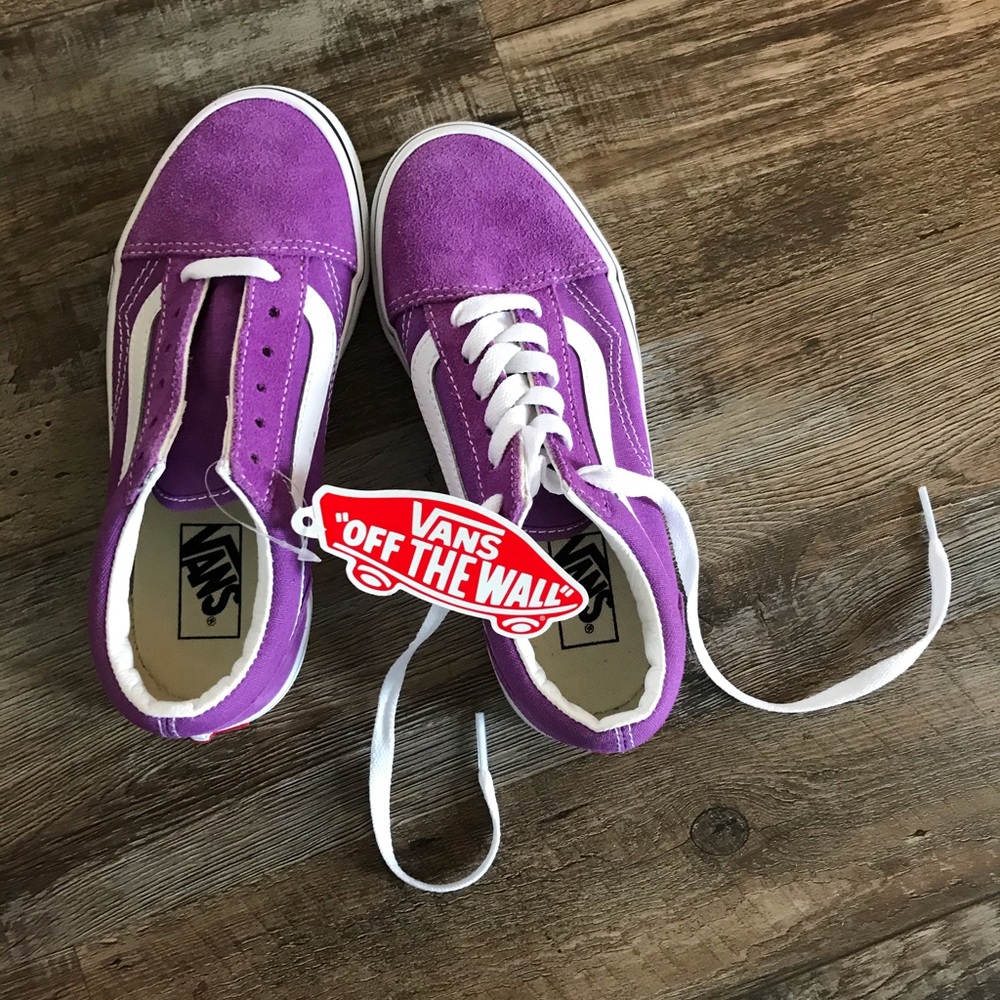 Vans Girls Suede Purple Sneakers 🌸